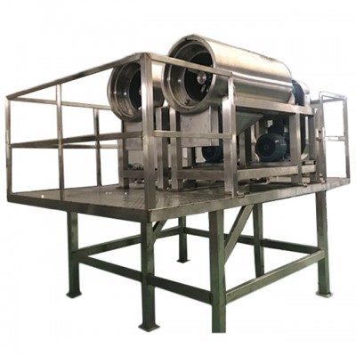 Fruit pitting machine destoner